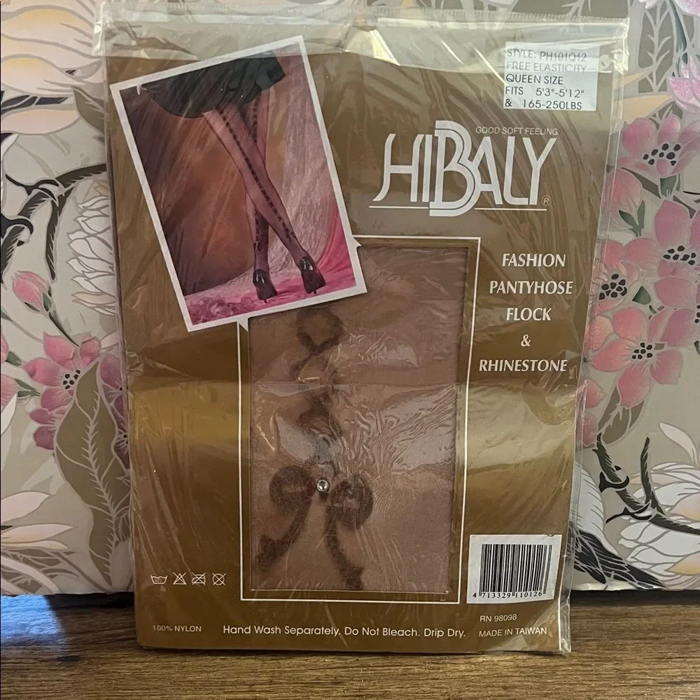Hibaly Fashion Pantyhose with Rhinestone
